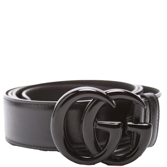 Gucci  GG Marmont Jumbo GG Wide Monochrome Belt Size / Black