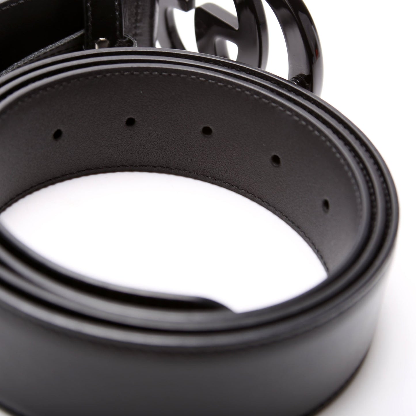 Gucci  GG Marmont Jumbo GG Wide Monochrome Belt Size / Black