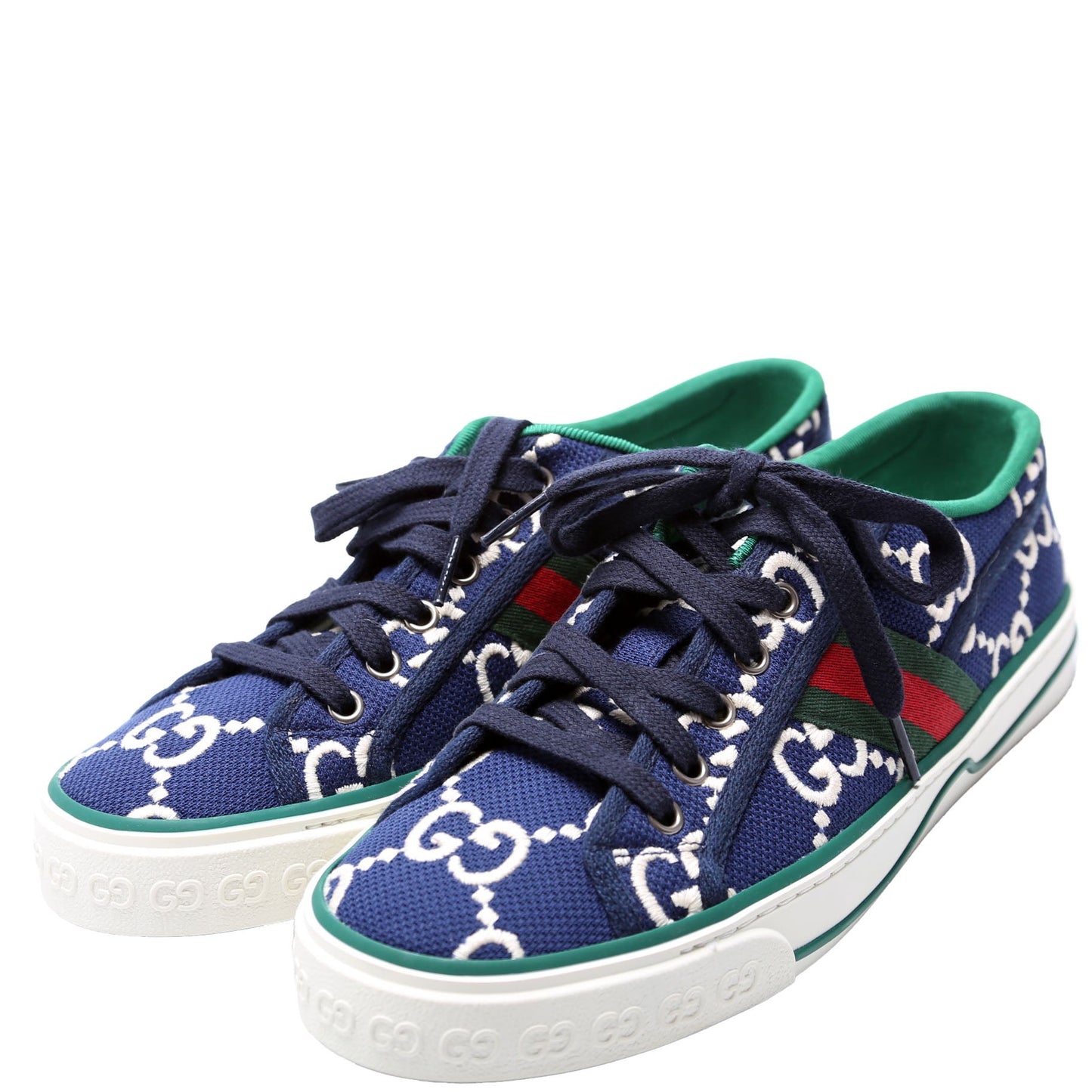 Gucci Tennis  Jumbo GG Sneakers Size . Blue/Multi