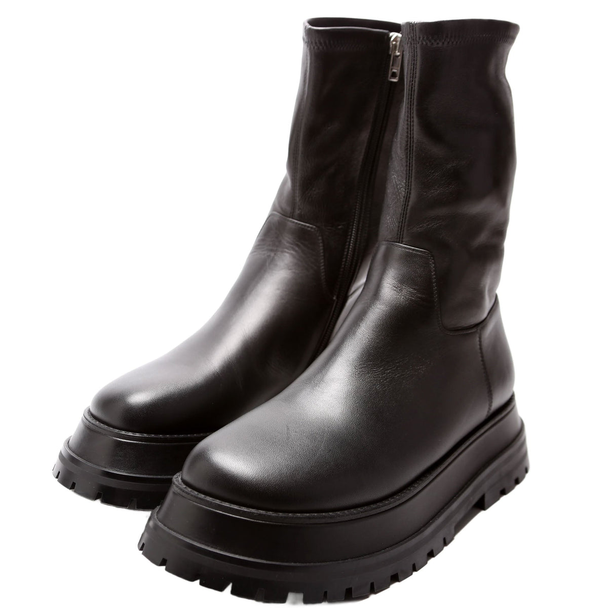 Hurr Leather Boots Size 40 Black