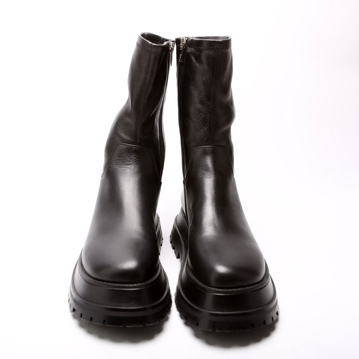 Hurr Leather Boots Size 40 Black