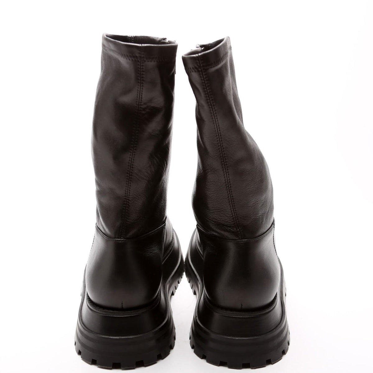Hurr Leather Boots Size 40 Black
