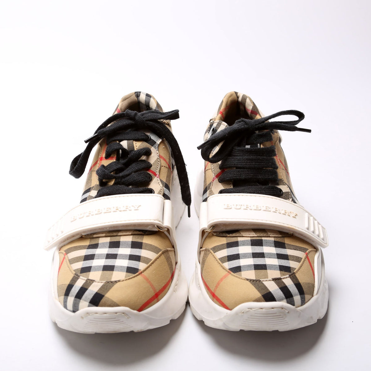 Vintage Check Regis Sneakers Size 40 Brown
