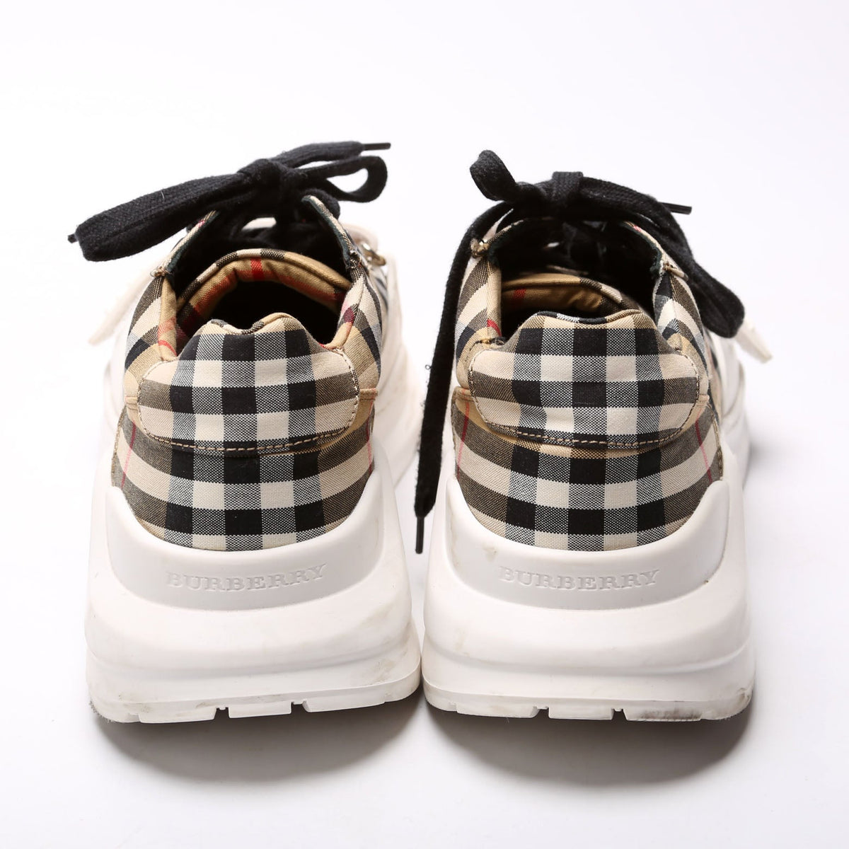 Vintage Check Regis Sneakers Size 40 Brown