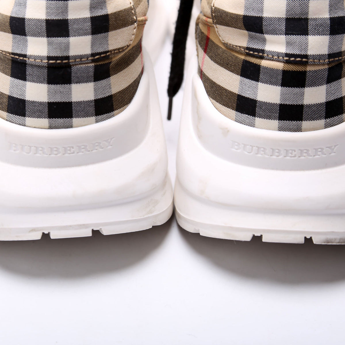 Vintage Check Regis Sneakers Size 40 Brown