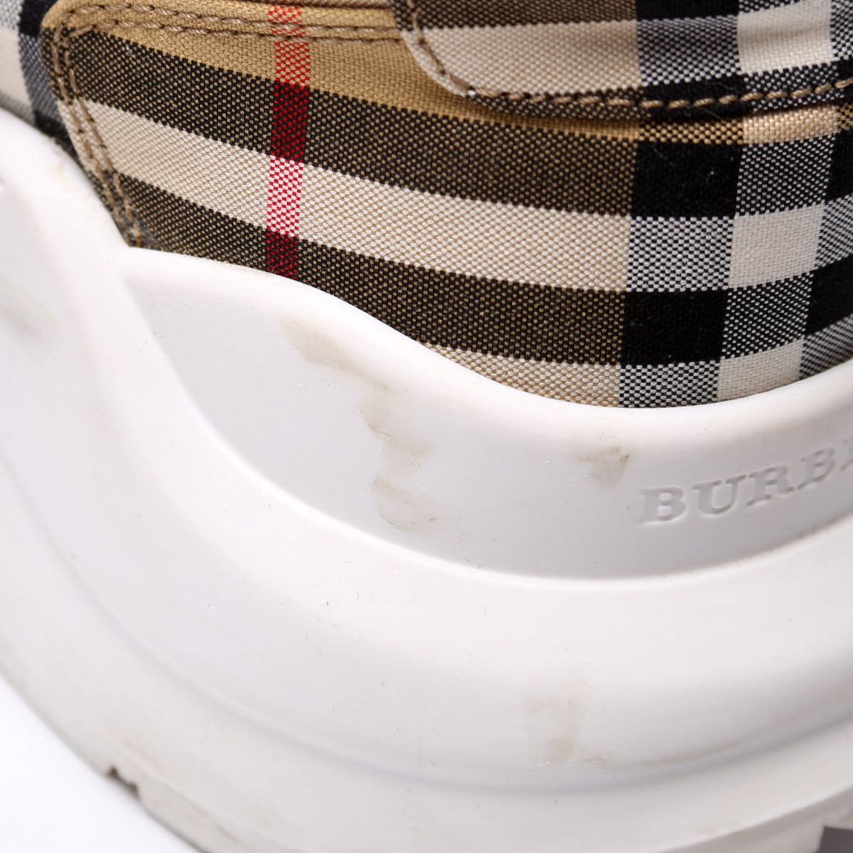 Vintage Check Regis Sneakers Size 40 Brown