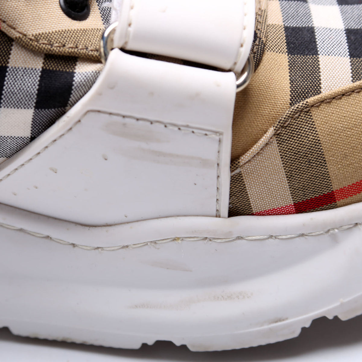 Vintage Check Regis Sneakers Size 40 Brown