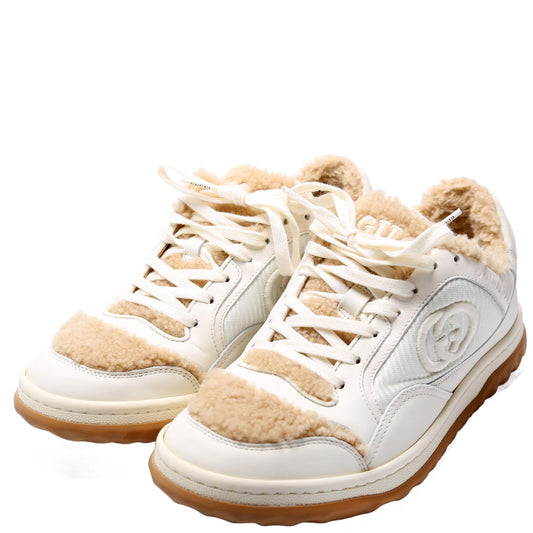 Gucci MAC Sneakers Size . White/Tan