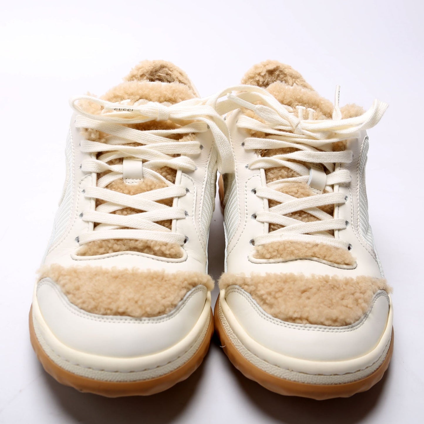Gucci MAC Sneakers Size . White/Tan