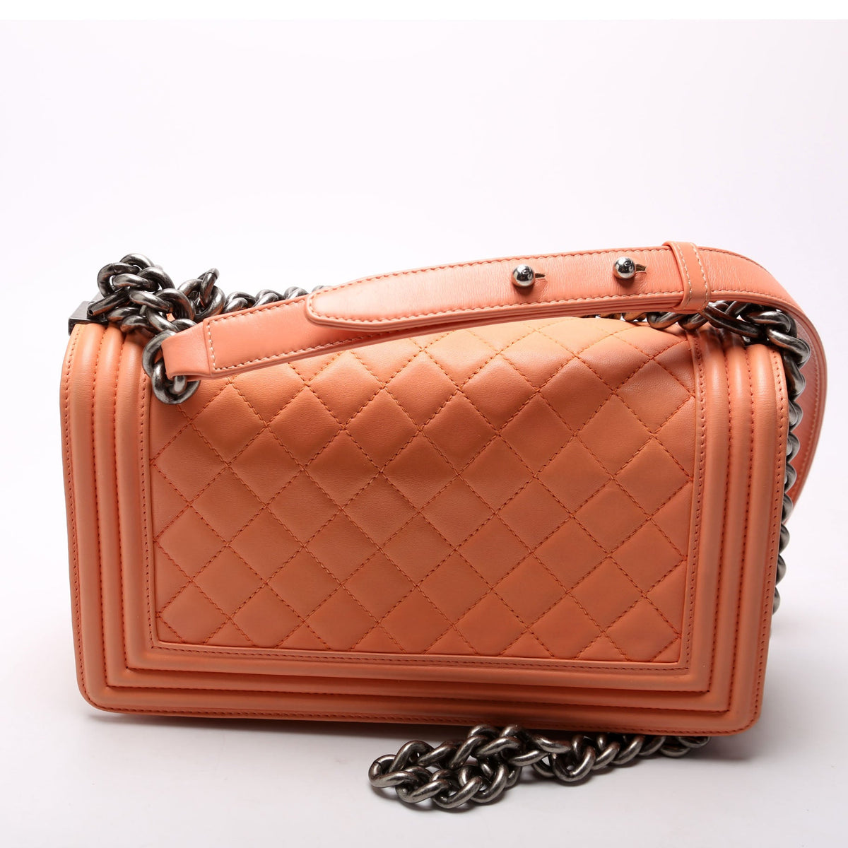 Boy Flap Medium Old Lambskin 16M Orange
