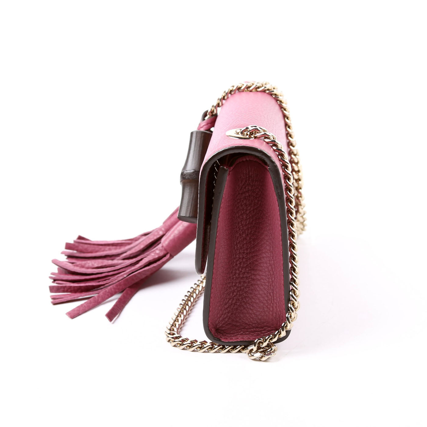 Gucci  Miss Bamboo Tassel Chain Bag Purple