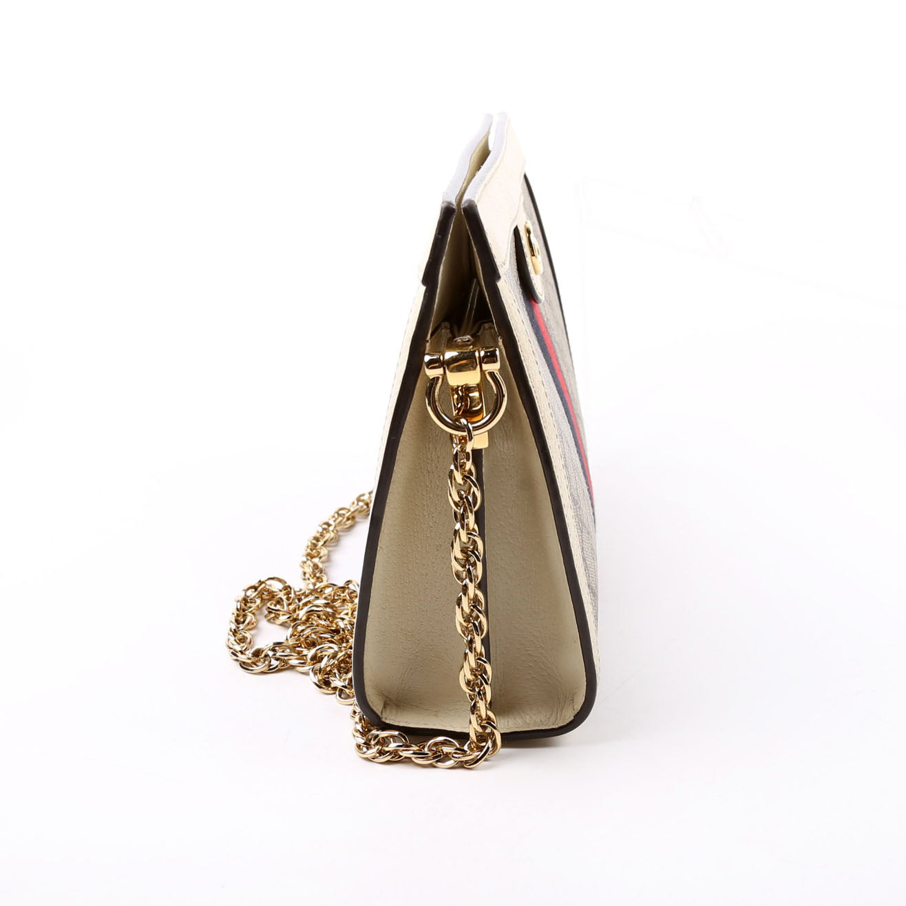 Gucci  GG Supreme Ophidia Small Chain White