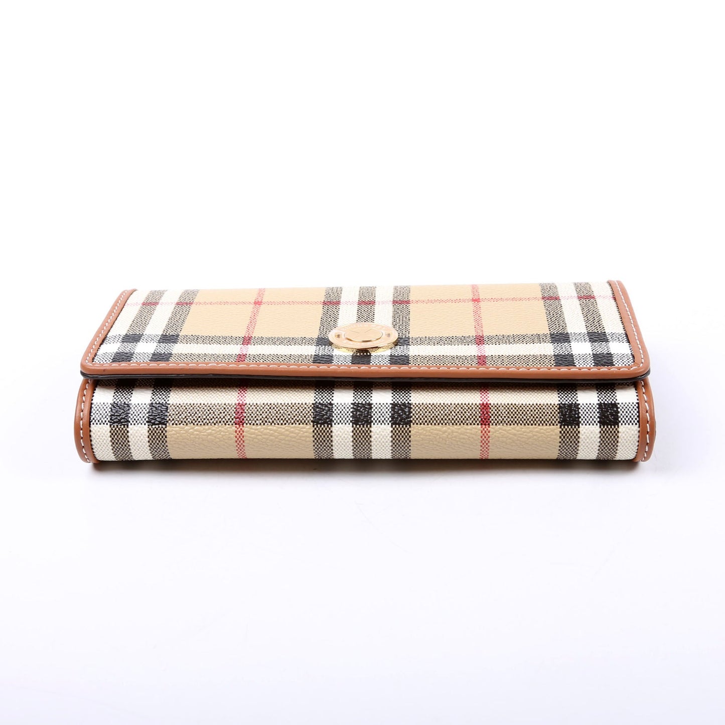 Archive Check Continental Wallet Brown