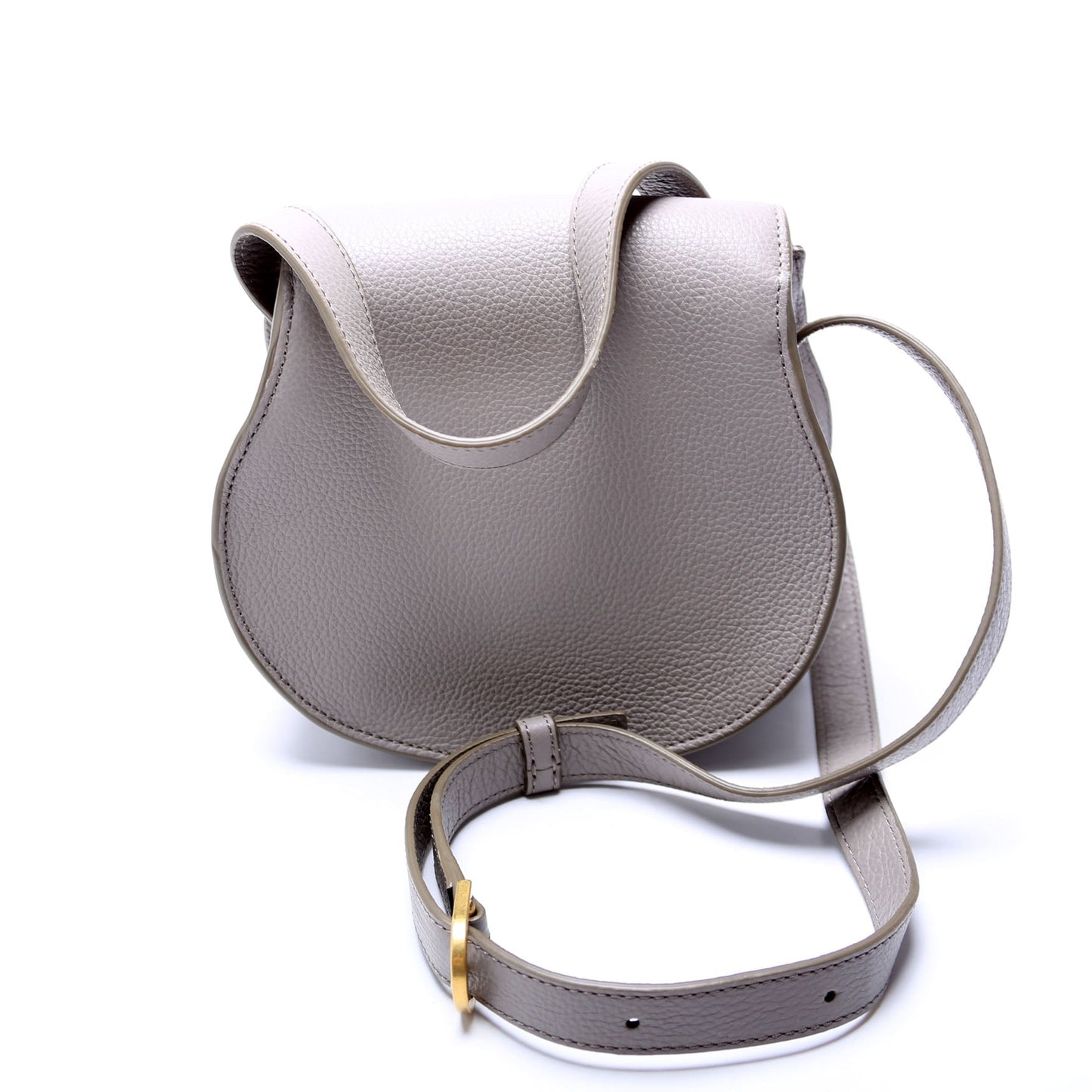 Marcie Saddle Bag Crossbody Small Grey