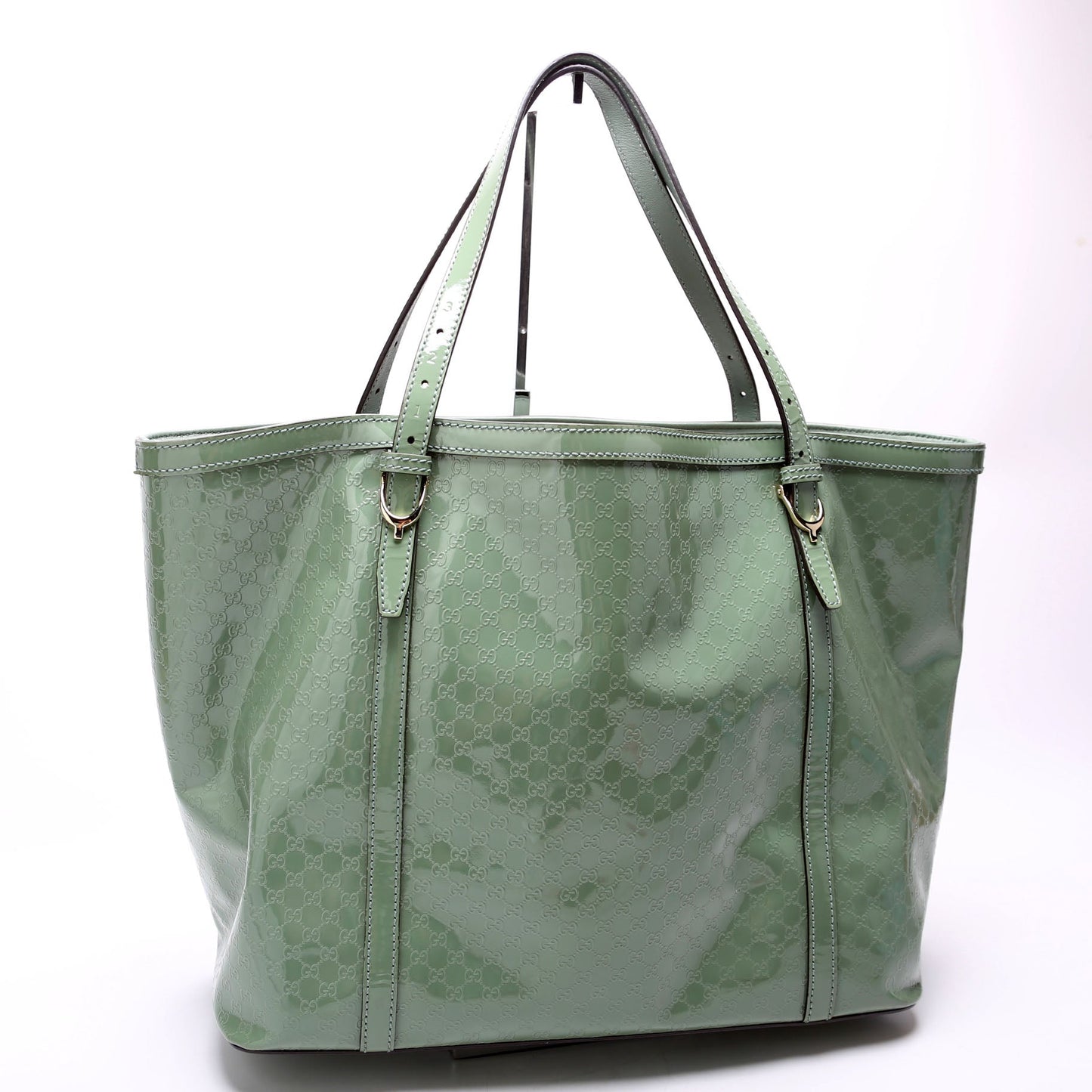 Gucci  Patent Microguccissima Nice Tote
