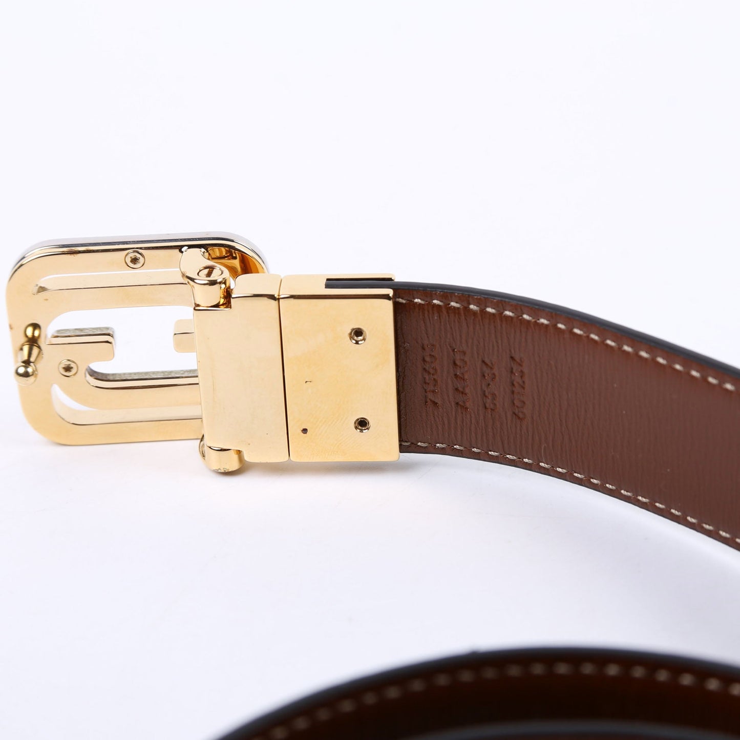 Gucci  -Tone Interlock G Reverse Leather Size /