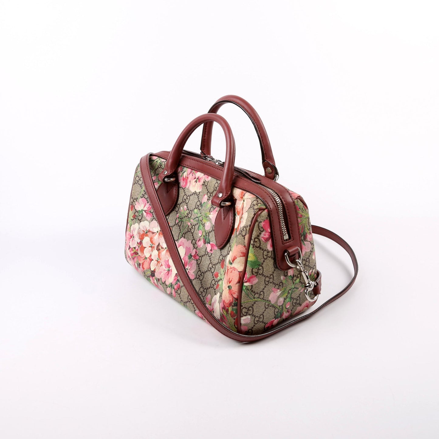 Gucci  GG Supreme Blooms Boston Bag Small