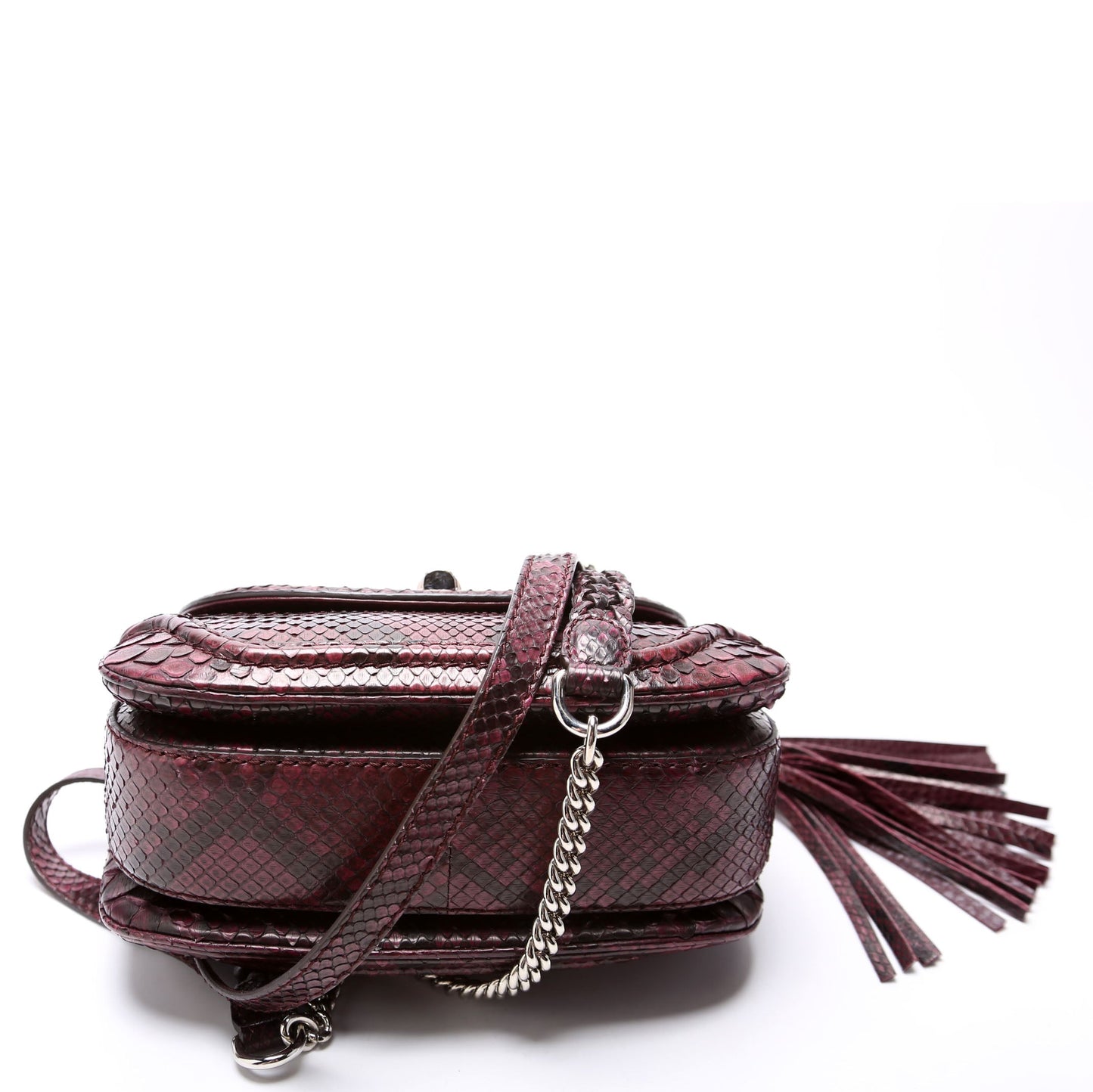 Gucci  Python New Bamboo Top Handle Medium Bag