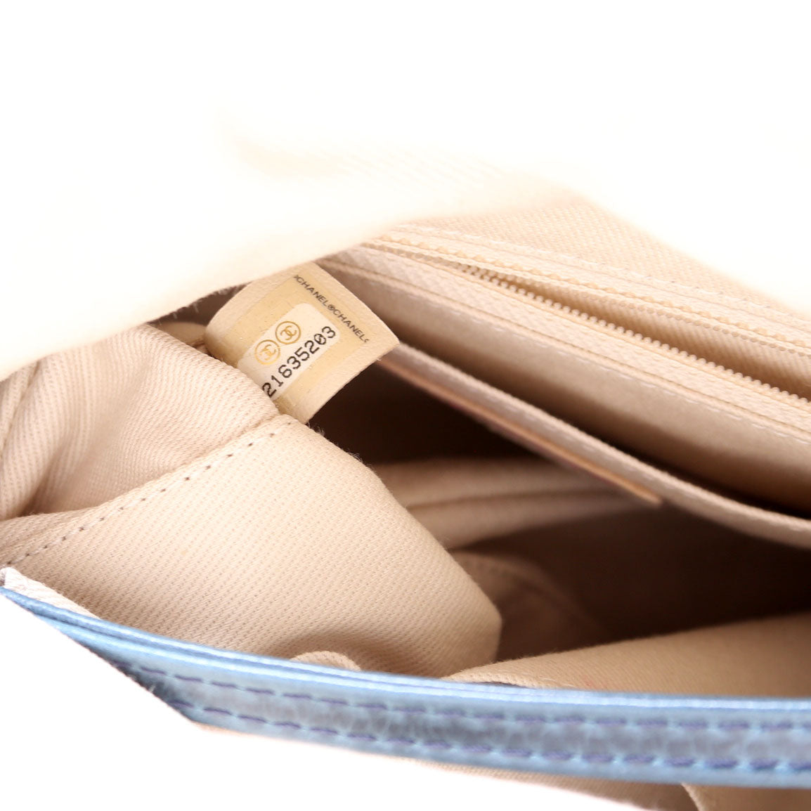 Tabatiere Kisslock Fold Over Quilted Aged Calfskin Bag 21M