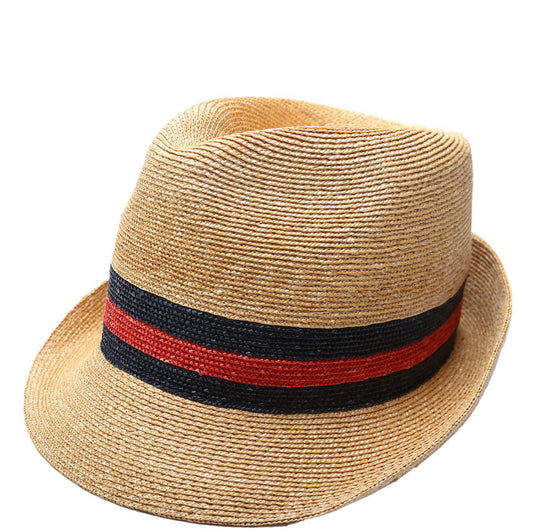 Gucci  Sylvie Web Straw Fedora Size Small CM