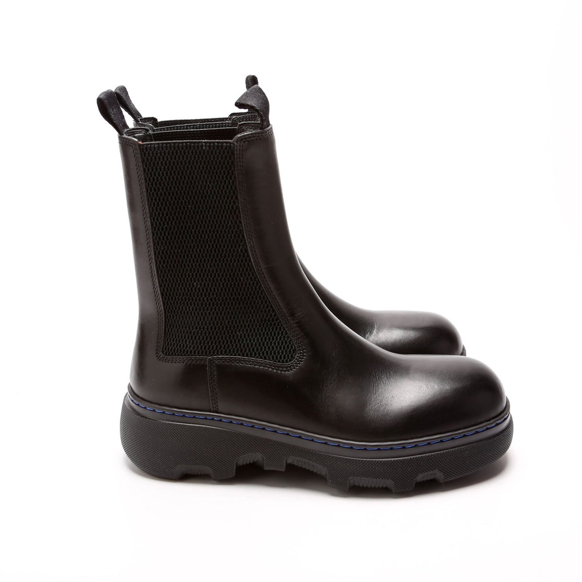 Round Toe Leather Boots Size 37.5