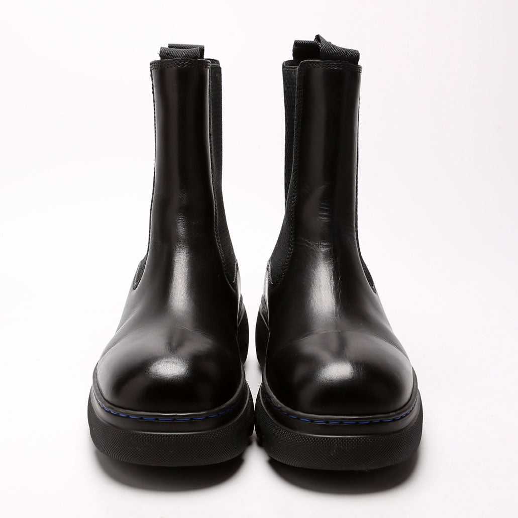 Round Toe Leather Boots Size 36