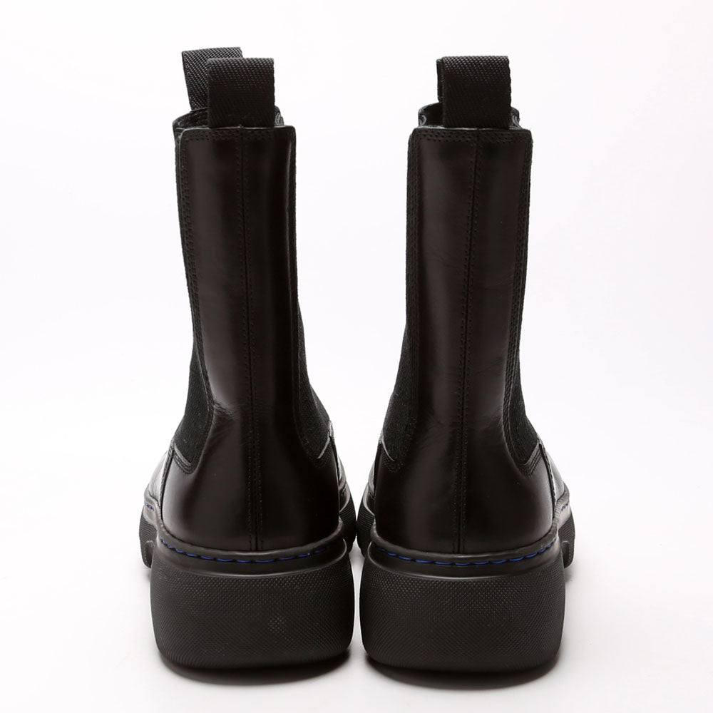 Round Toe Leather Boots Size 36