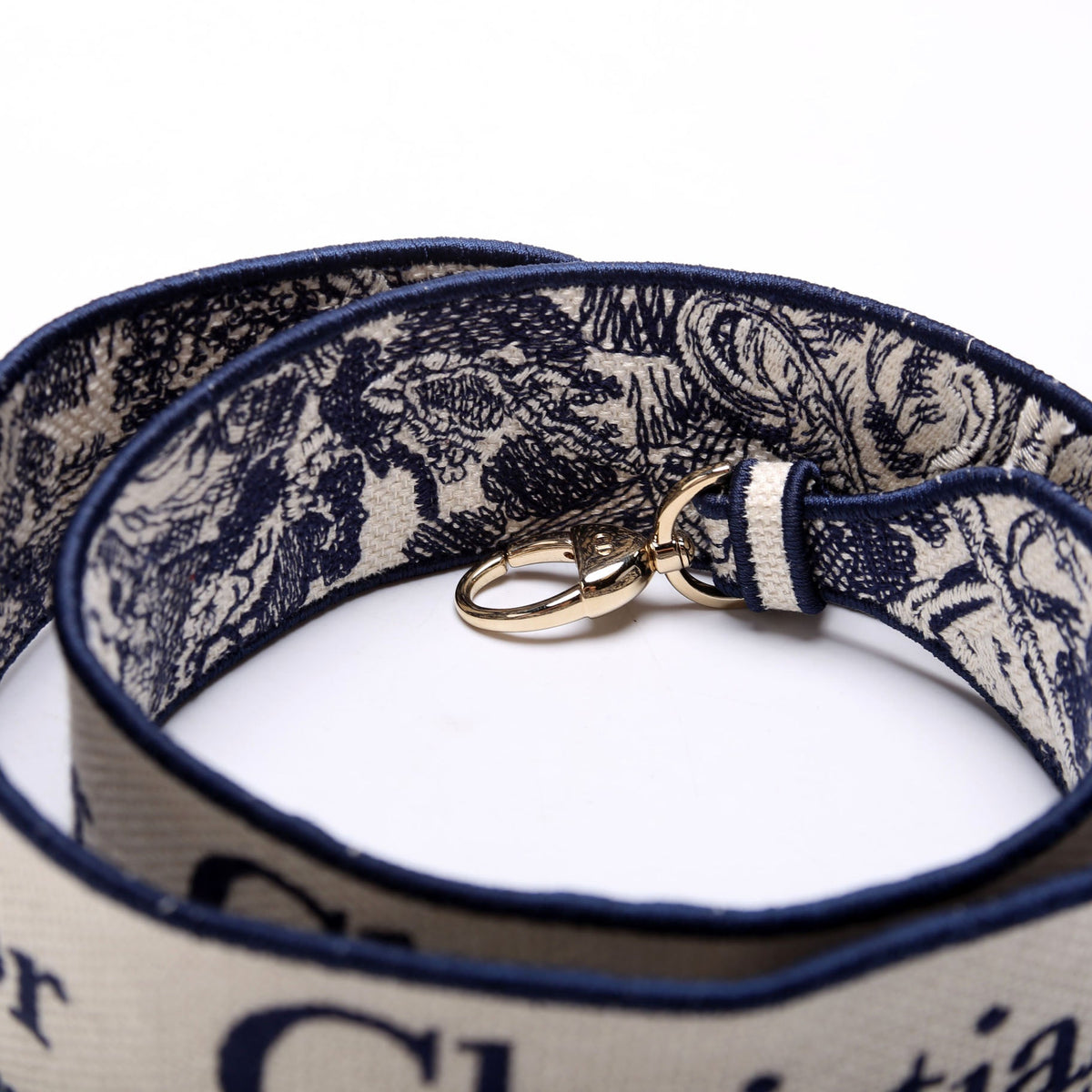 Logo Wide Non-Adjustable Srap Blue/White