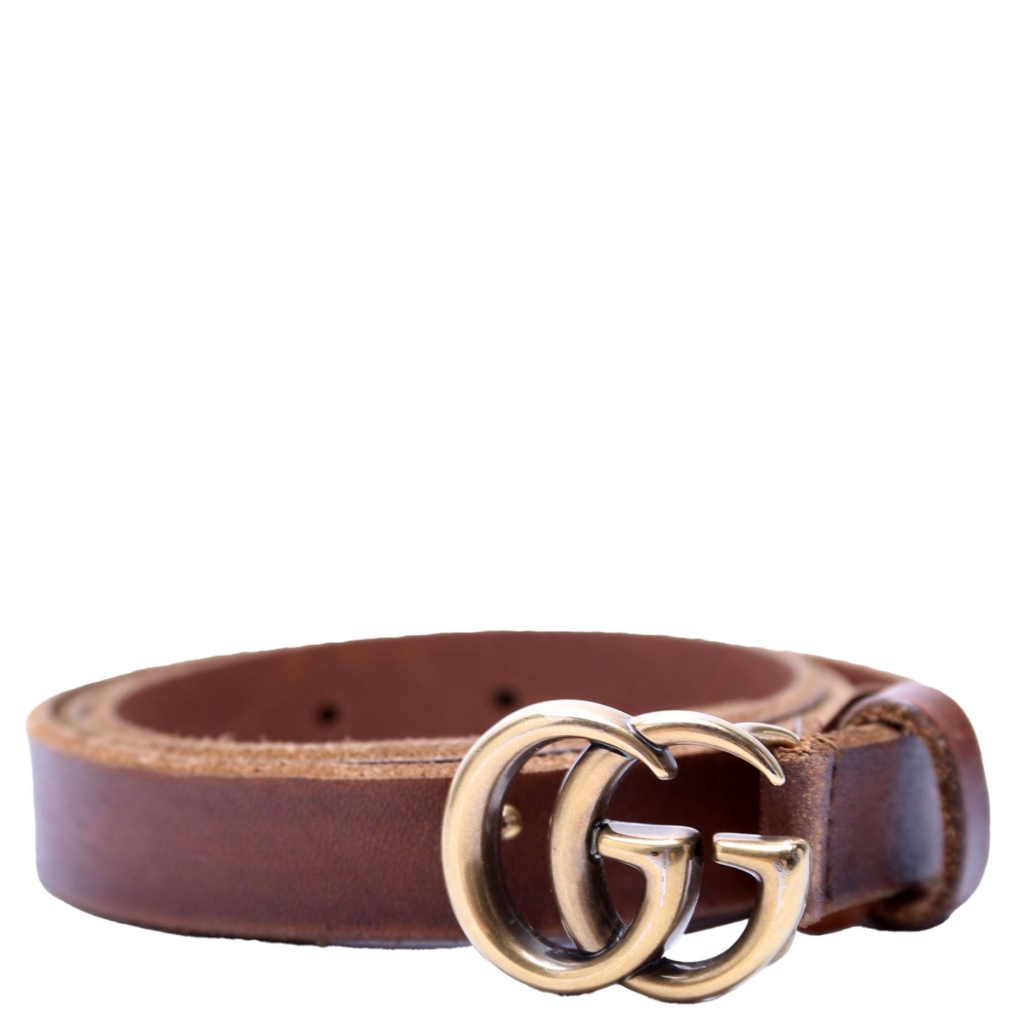 Gucci  GG Marmont Thin Belt Size / Brown