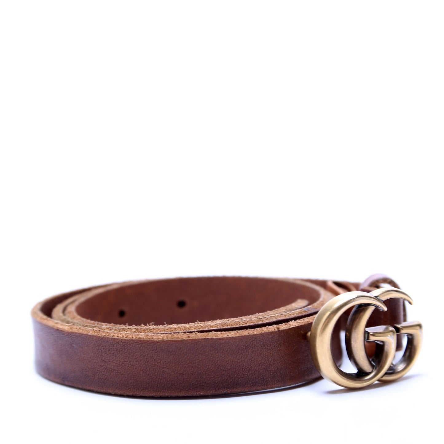 Gucci  GG Marmont Thin Belt Size / Brown