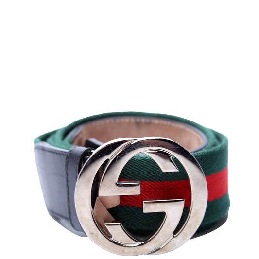 Gucci  GG Web Belt Size / Green/Red