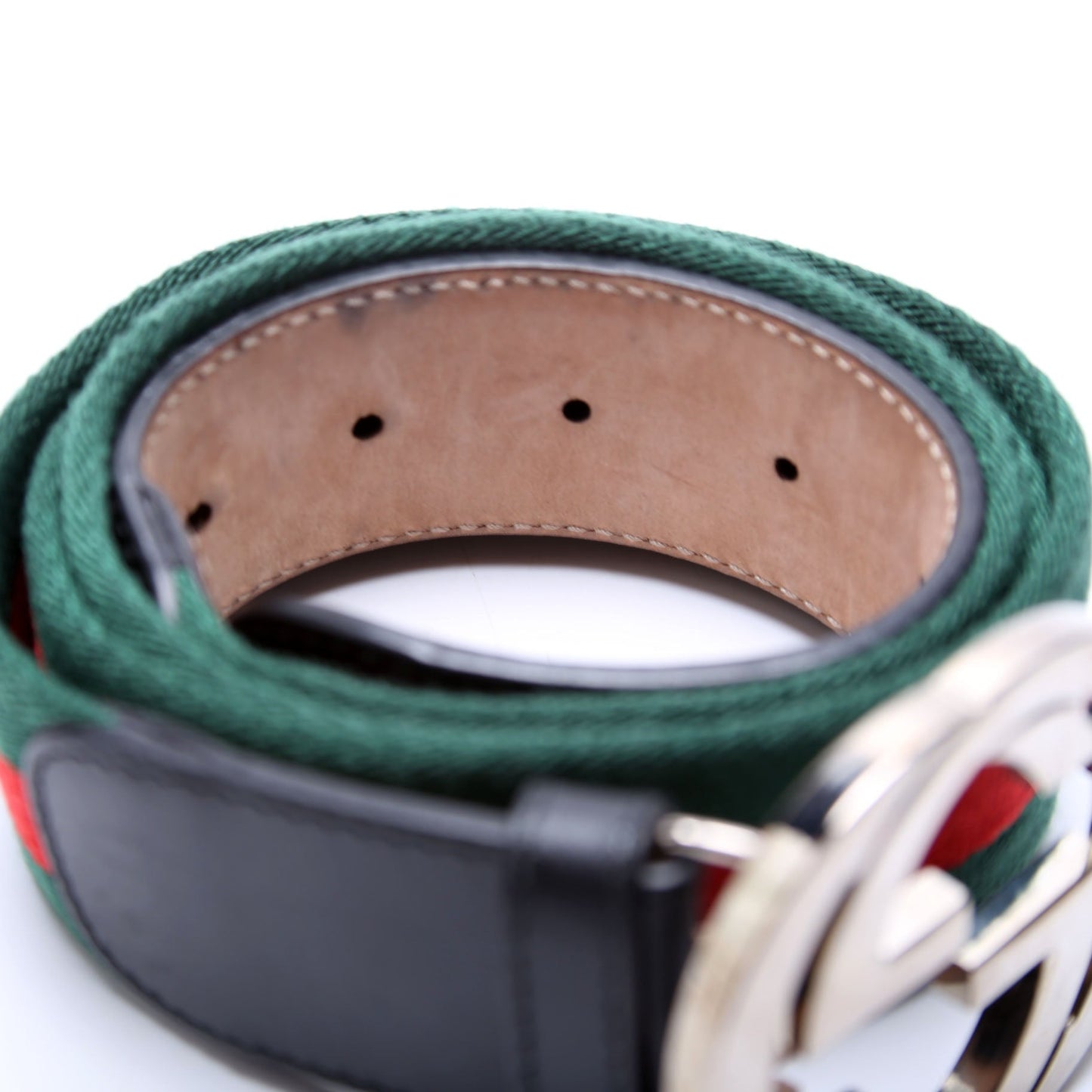 Gucci  GG Web Belt Size / Green/Red