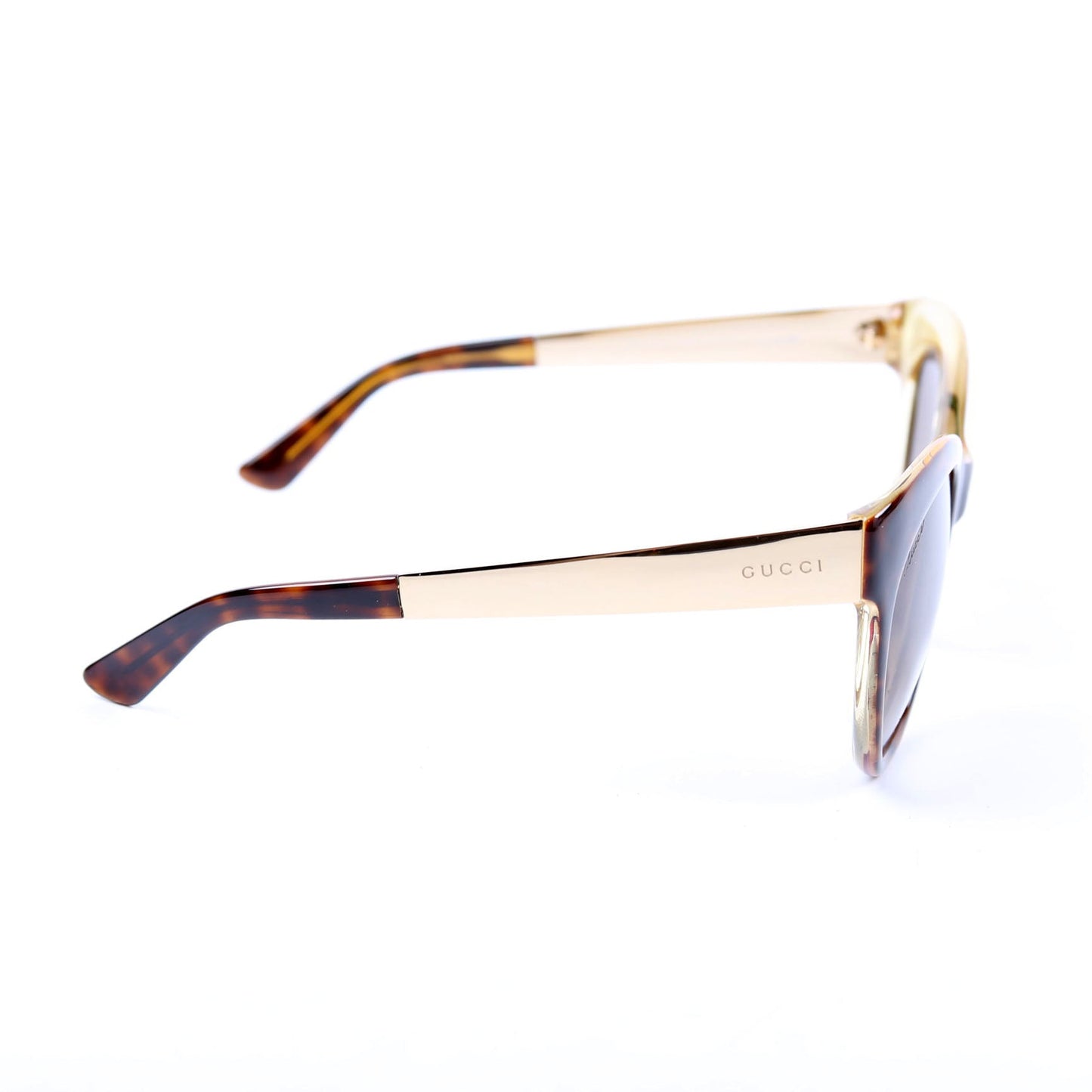 Gucci GG Tortoise Cateye Sunglasses Brown