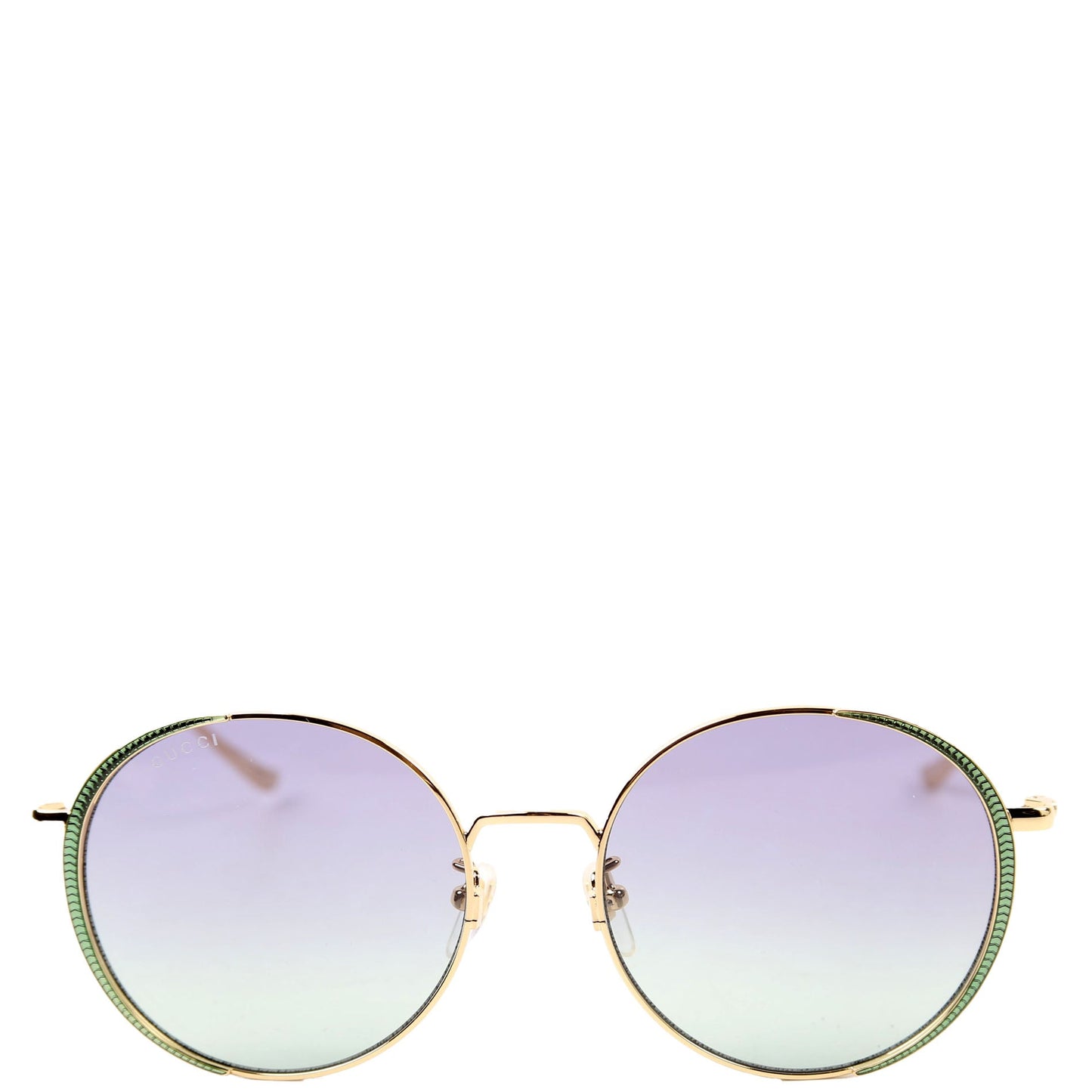 Gucci GGSK Oversized Round Sunglasses Gold