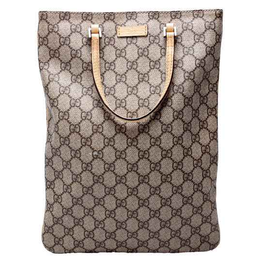 Gucci  GG Supreme Vertical Flat Tote