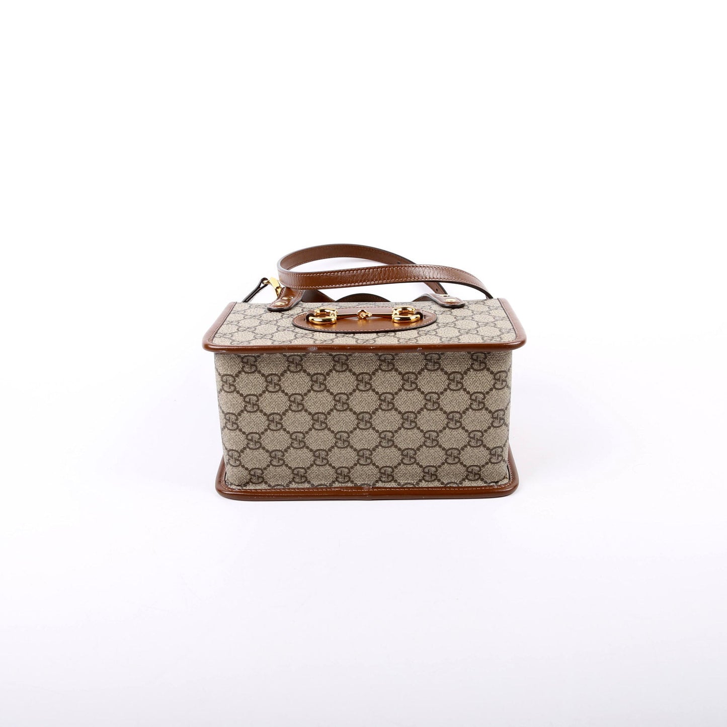 Gucci  GG Supreme  Horsebit Mini Top Handle Bag