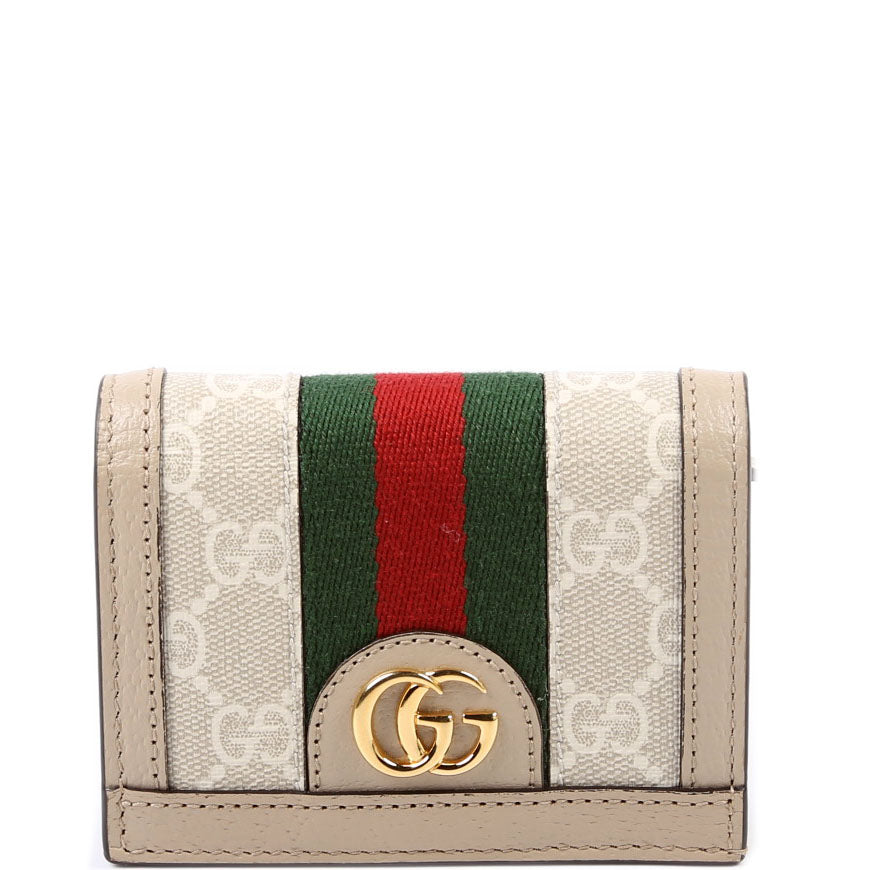 Gucci  Ophidia GG Card Case Wallet Beige