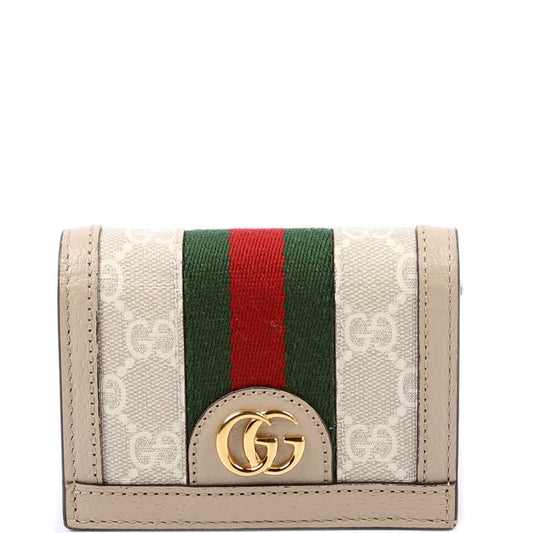 Gucci  Ophidia GG Card Case Wallet Beige