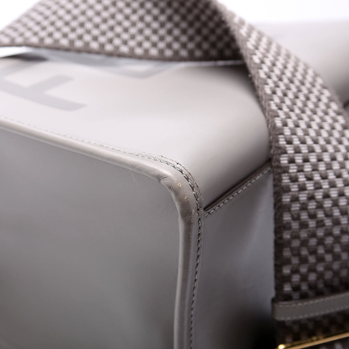 8BH386 Sunshine Shopper Medium Leather Gray