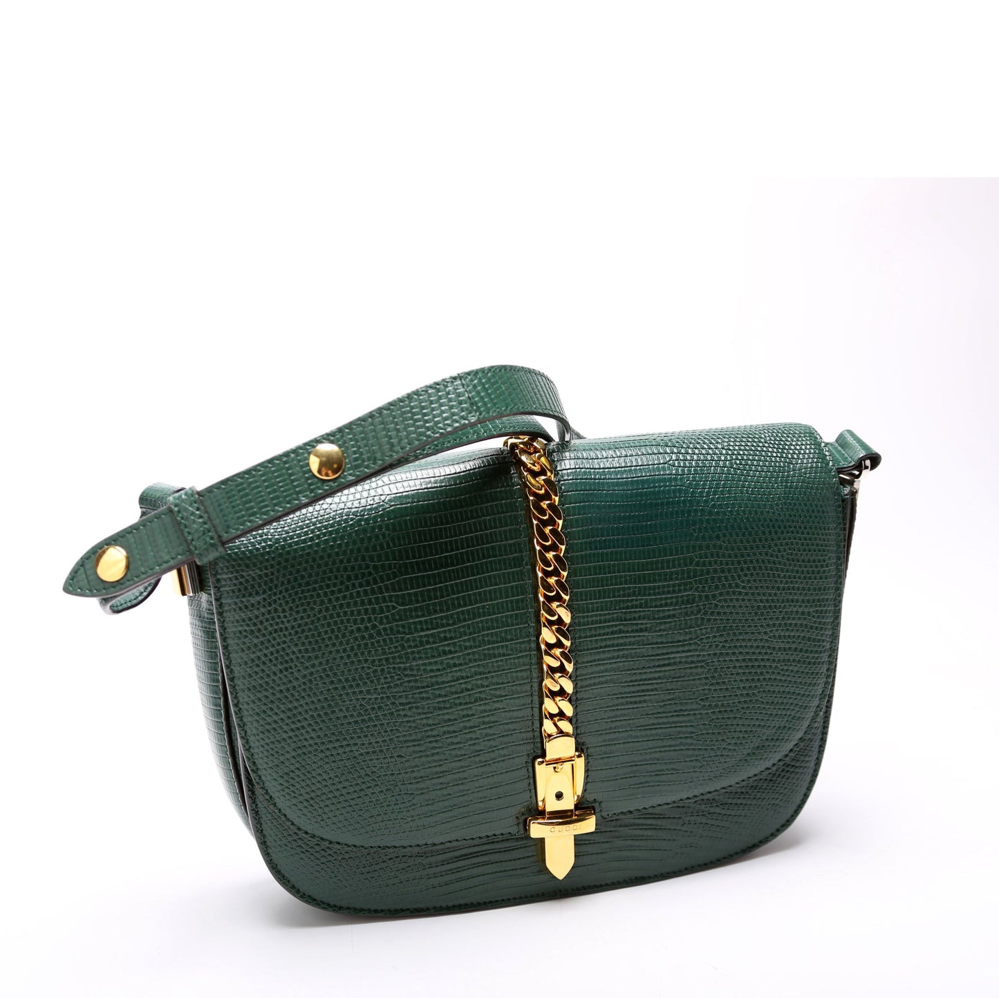 Gucci  Sylvie  Lizard Small Green