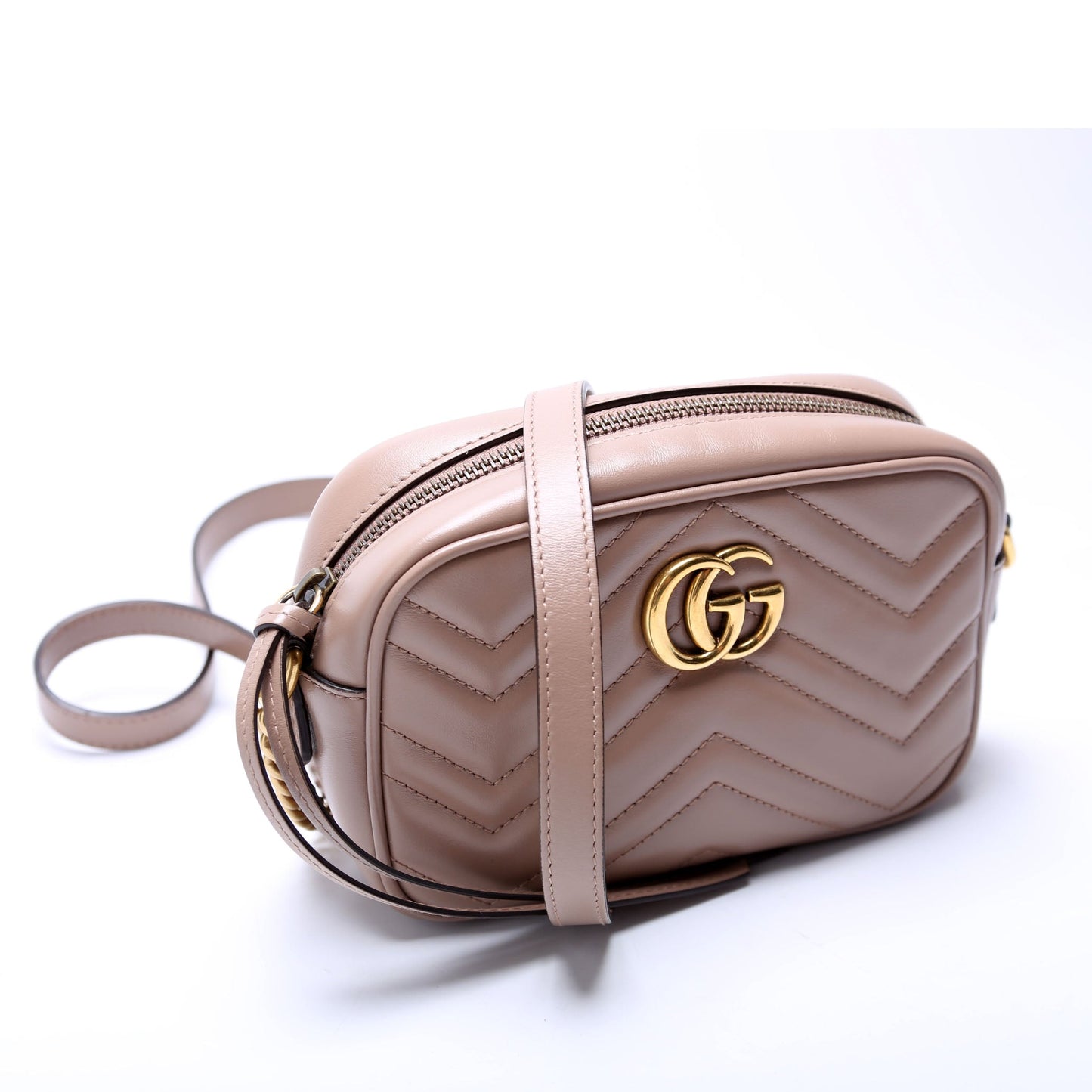 Gucci  Marmont Mini Camera Bag Nude
