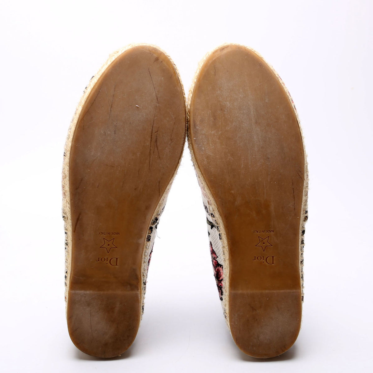 Logo Espadrilles Size 37 White/Multicolor