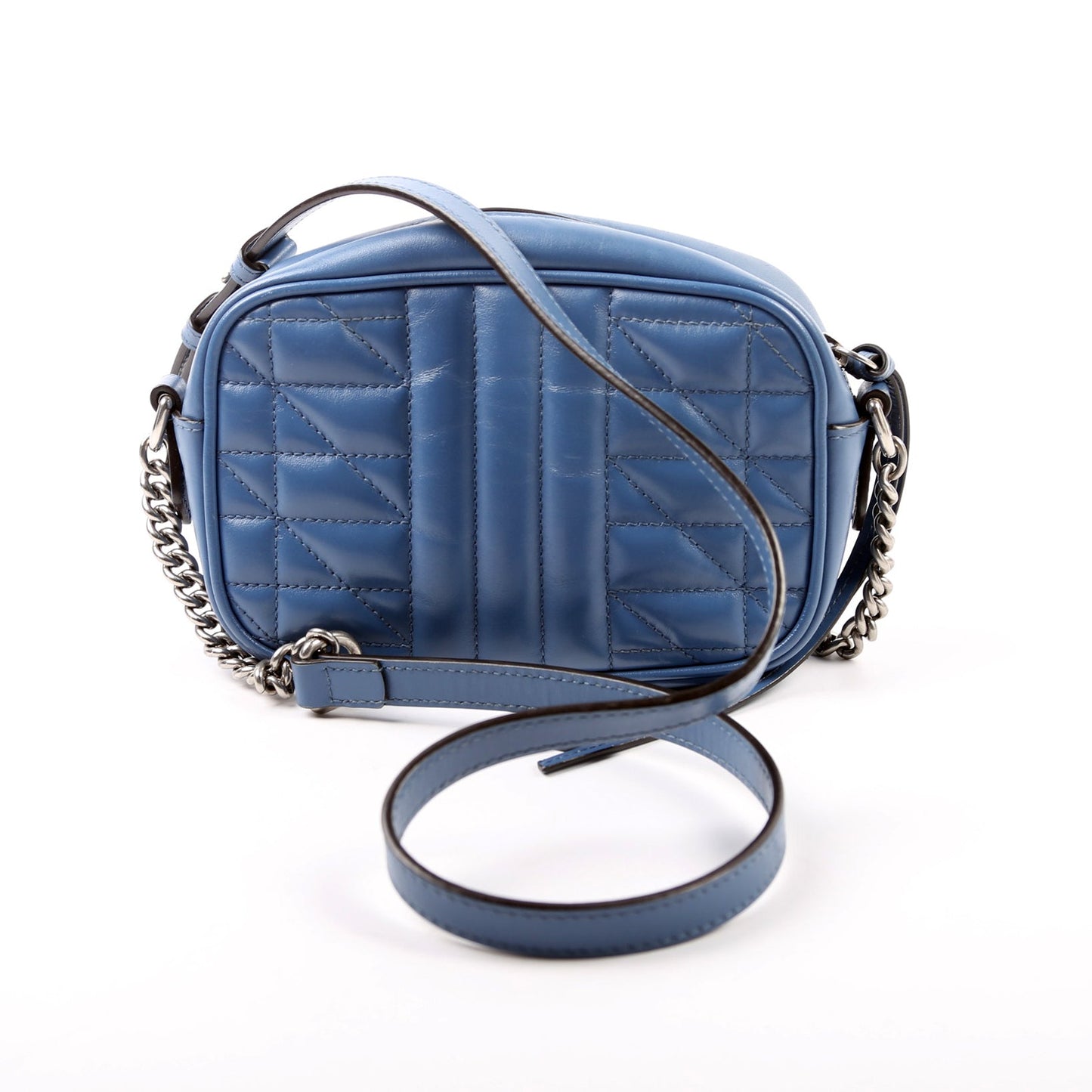Gucci  Marmont Aria Mini Camera Bag Blue