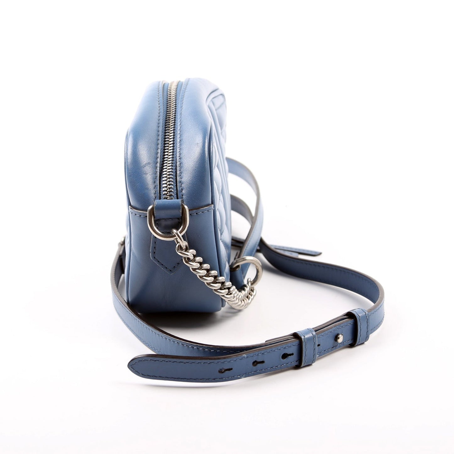 Gucci  Marmont Aria Mini Camera Bag Blue