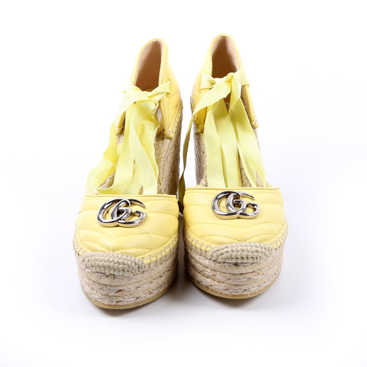 Gucci GG Marmont Espadrille Wedges Size