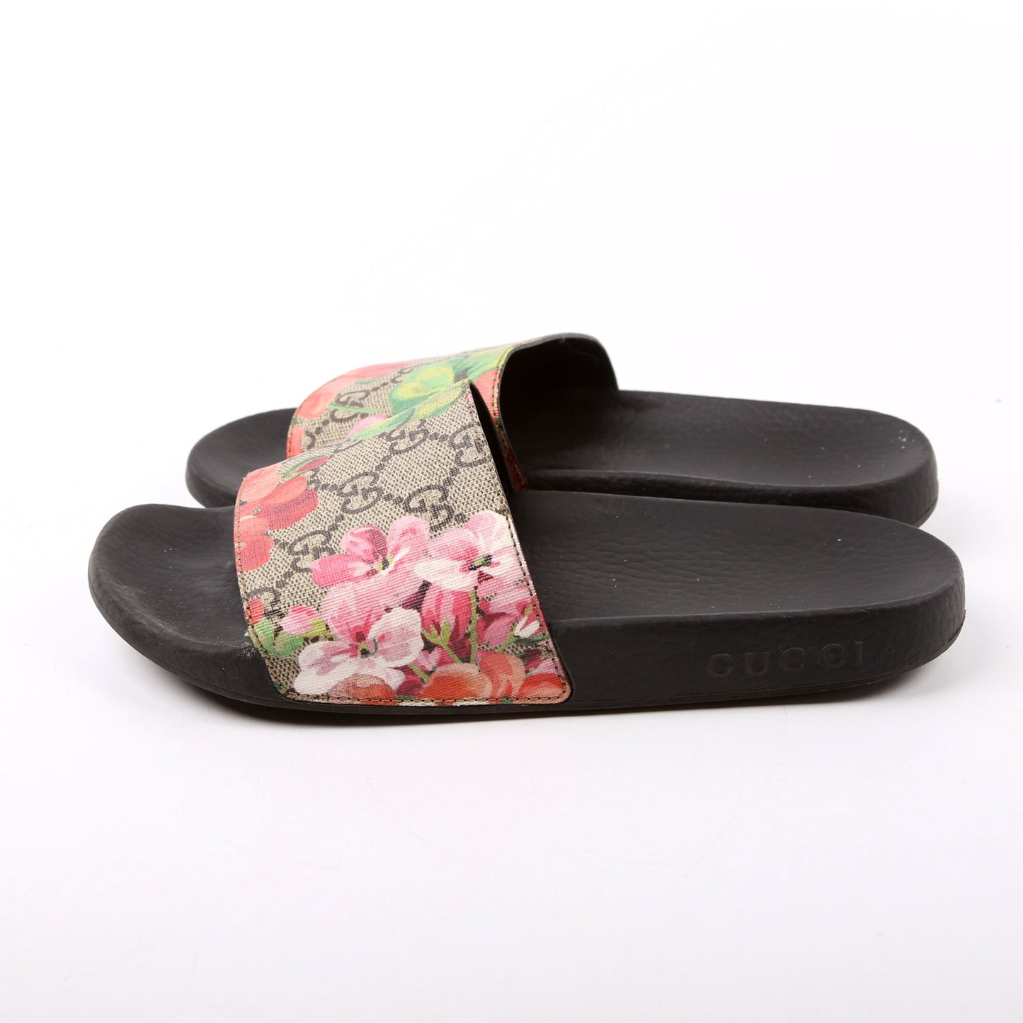 Gucci GG Blooms Slides Size  Beige/Multicolor