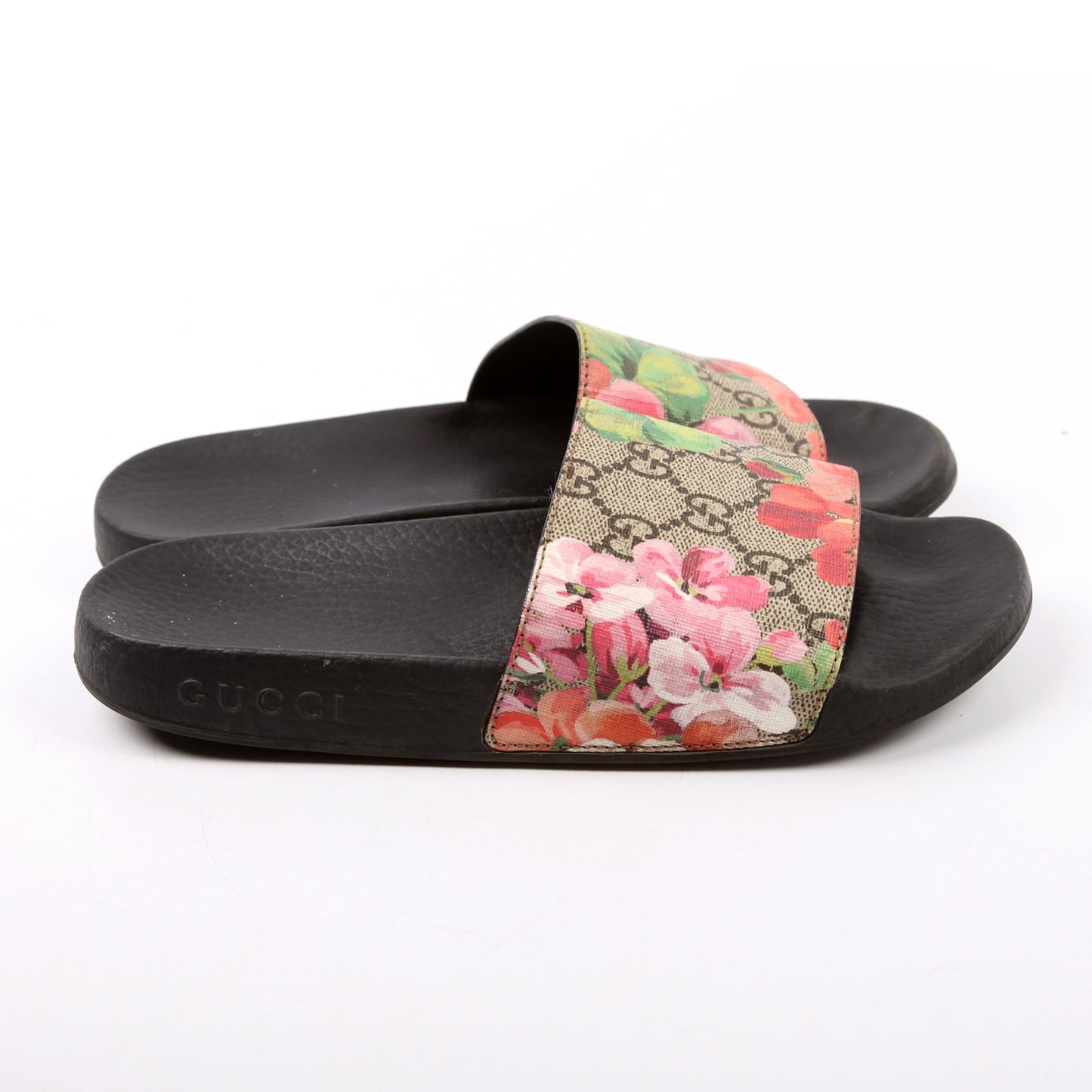 Gucci GG Blooms Slides Size  Beige/Multicolor