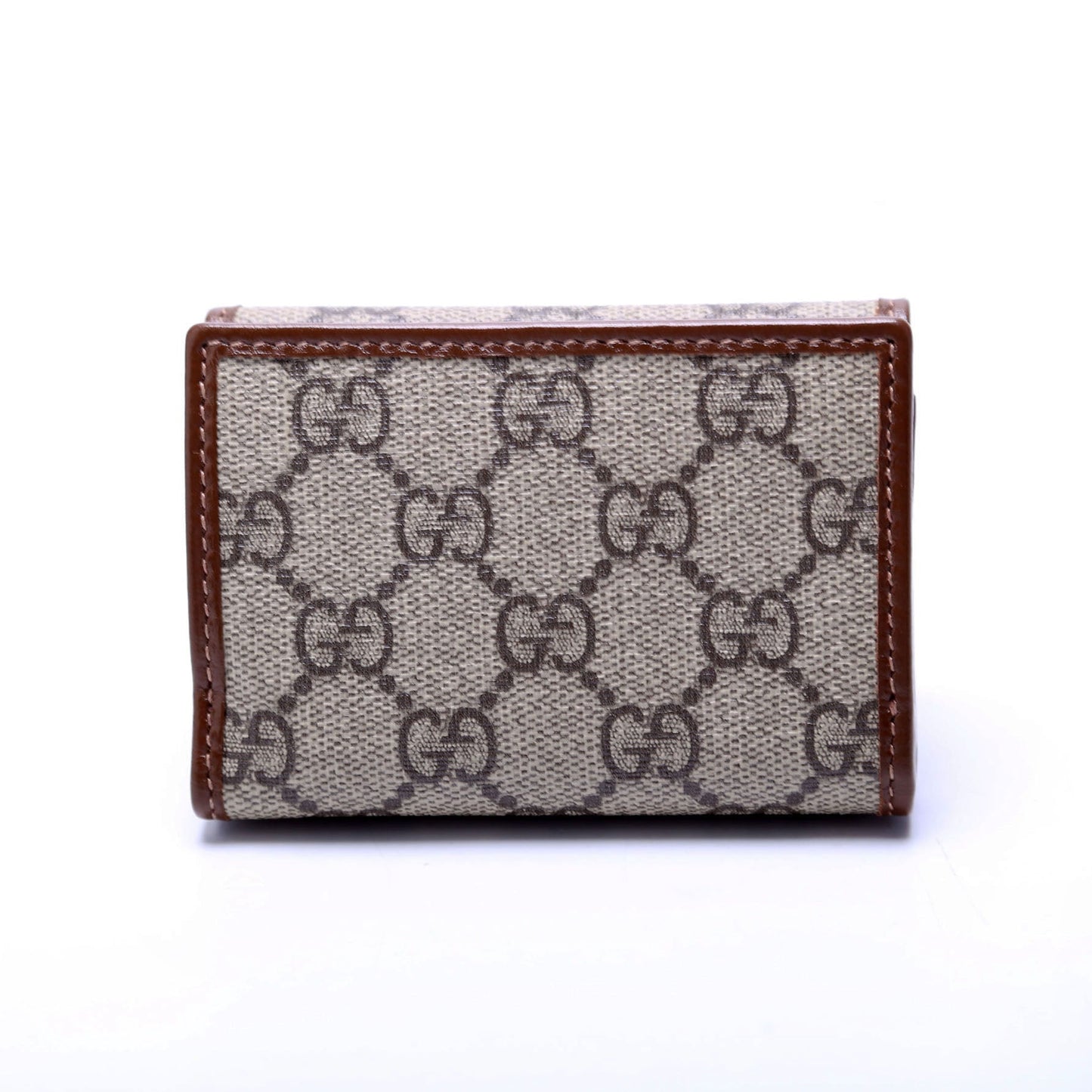 Gucci  Horsebit  GG Supreme Card Case Brown