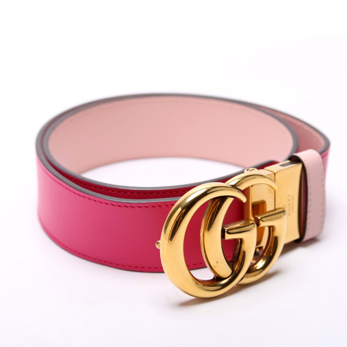 Gucci  GG Marmont Reversible Leather Belt Size / Pink