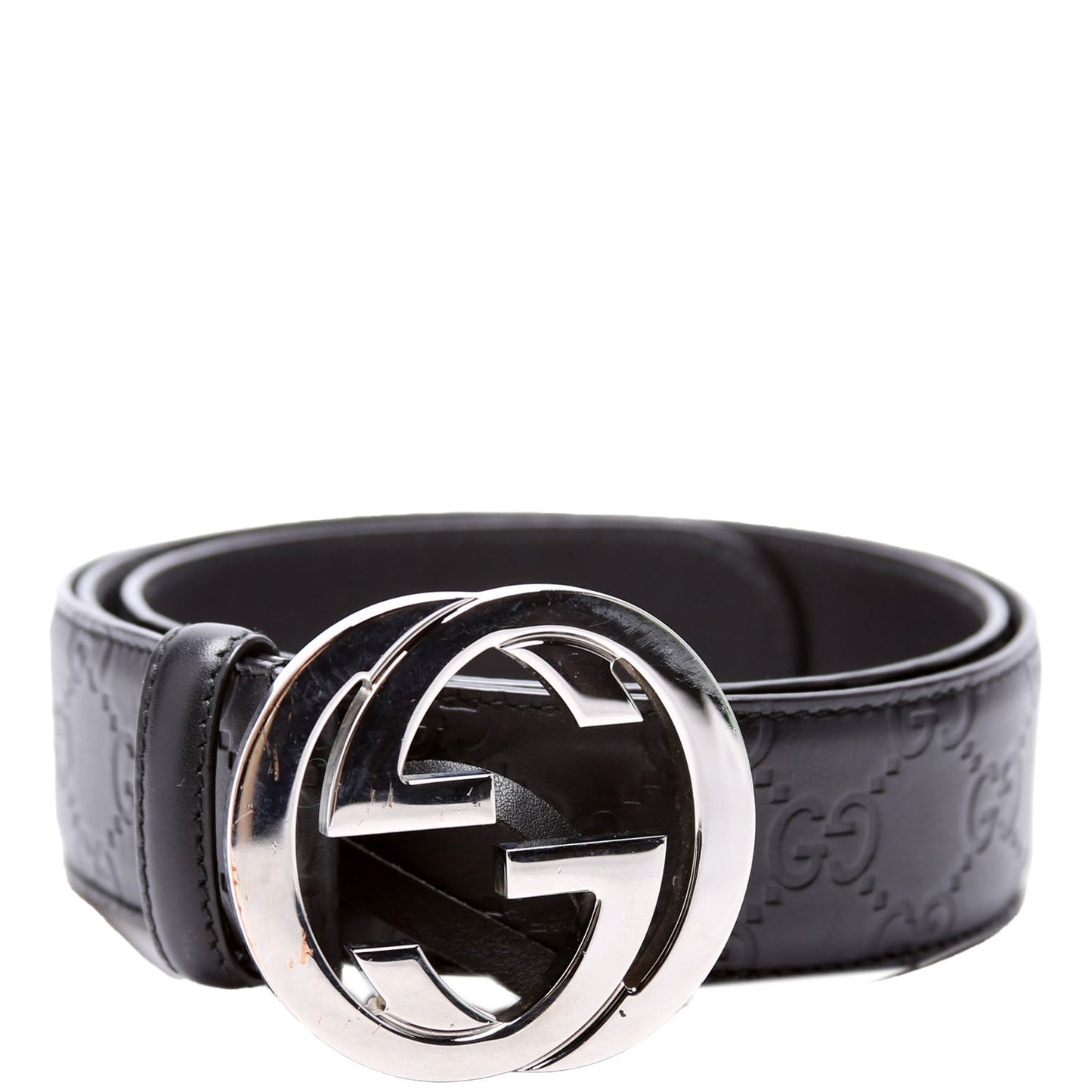 Gucci  Guccissima Belt Size / Black